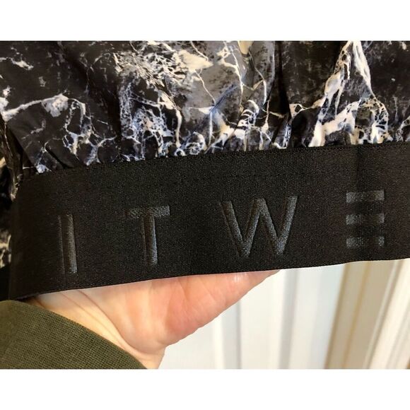 FITWEAR - 🎉HP🎉NWT -L Sz L (10) The Lush Windbreaker/Full Zip/Black/White Marbled - Picture 10 of 16